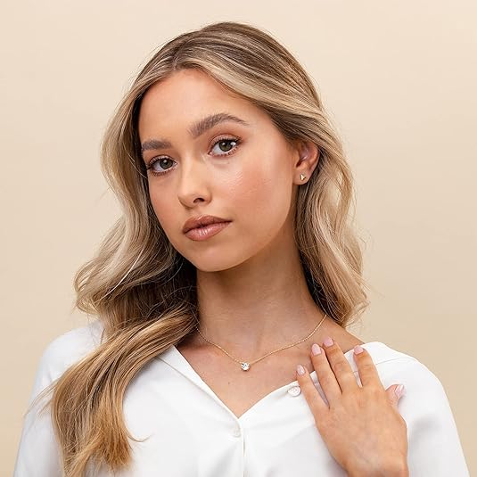 Aurora Křišťálový náhrdelník | Zlato